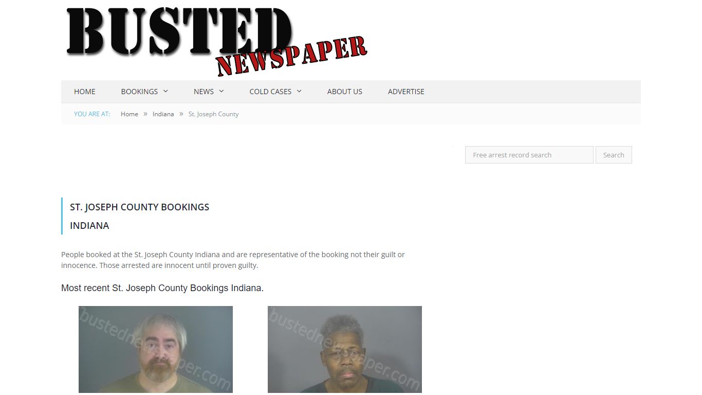 St. Joseph County, IN Mugshots - BUSTEDNEWSPAPER.COM